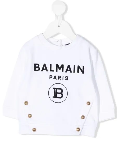 Balmain Kids свитер с логотипом