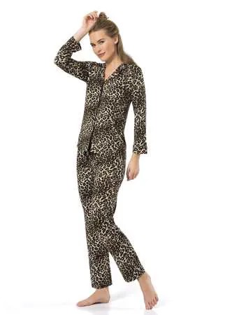 Пижама женская Turen 3261 коричневая XL