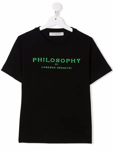 Philosophy Di Lorenzo Serafini Kids футболка с вышитым логотипом