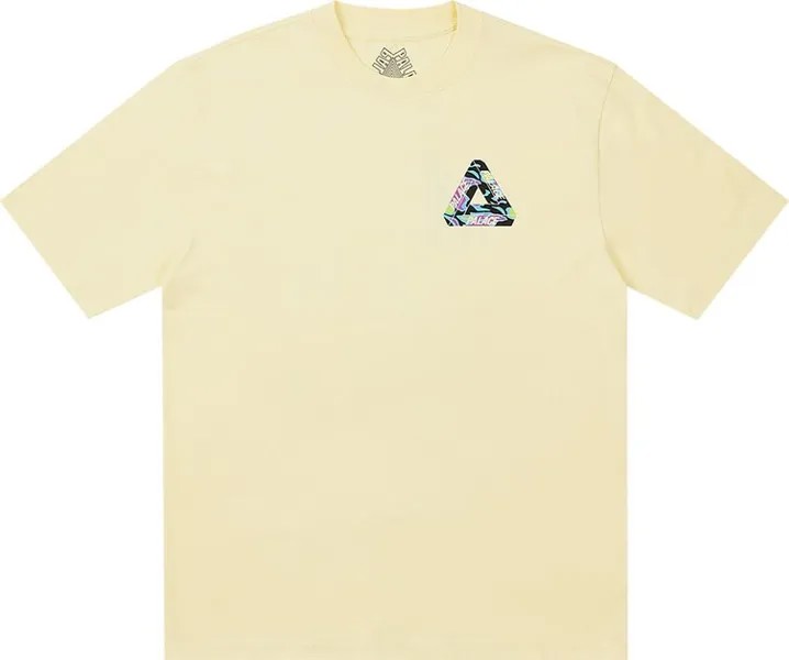 Футболка Palace Jungle Camo Tri-Ferg T-Shirt 'Mellow Yellow', желтый