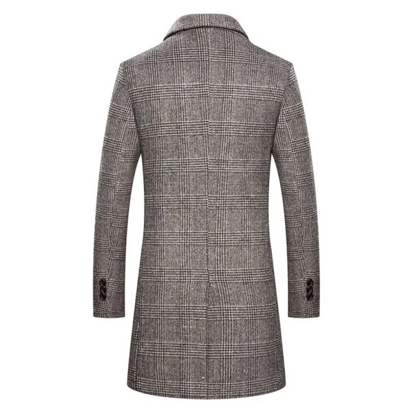 Пальто мужское шерстяное, приталенное, зимнее, теплая, 2020