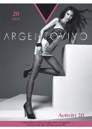 Колготки Argentovivo Activity, 20 den, размер 5-XL, nero (черный)