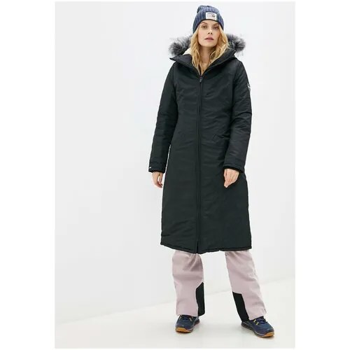 Парка женская на овчине DASTI Mont Blanc Jet Black Long XS