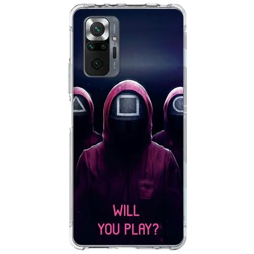 Силиконовый чехол с рисунком Матрица. Системная ошибка для Xiaomi Redmi Note 10 Pro, Anycase PR0002644