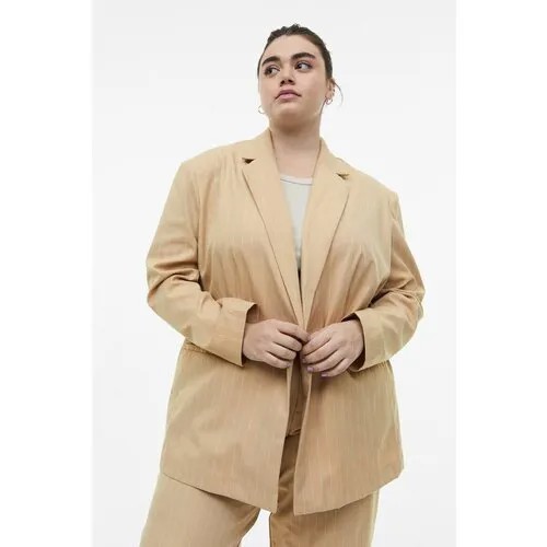 Однобортный пиджак H&M+ - бежевый - XL
