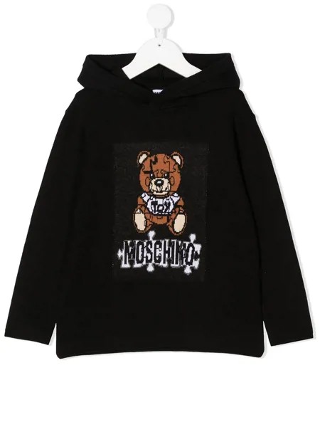 Moschino Kids худи с нашивкой Teddy Bear