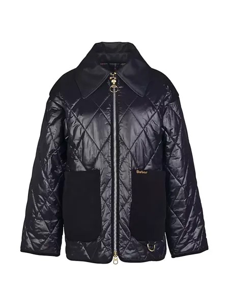 Стеганая куртка премиум-класса Woodhall Barbour, цвет black classic