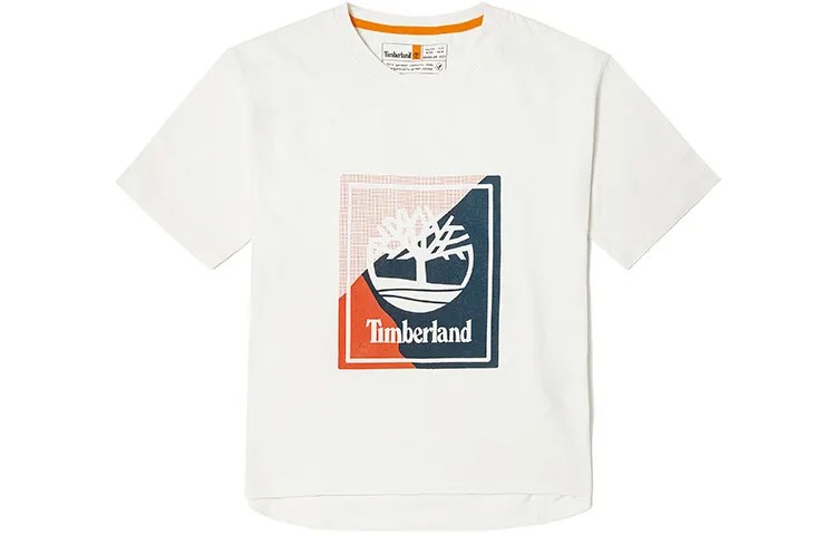 Футболка женская винтажная белая Timberland