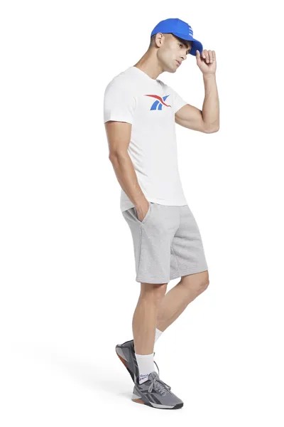 Спортивная футболка с логотипом Reebok, белый