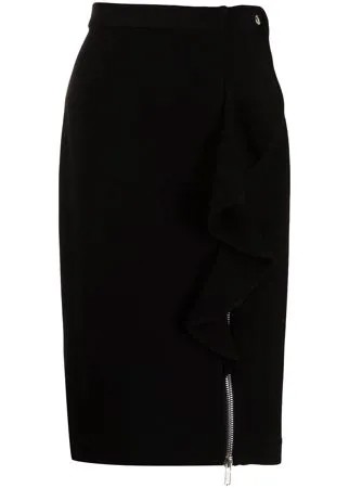 Givenchy Pre-Owned драпированная юбка с молнией
