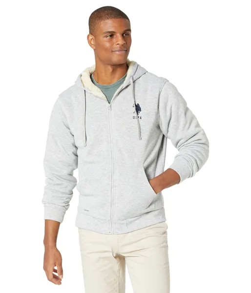 Худи U.S. POLO ASSN., Full Zip Fleece Sherpa Lined Hoodie