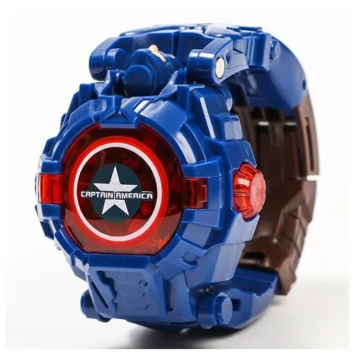 Наручные часы Marvel, корпус пластик, синий