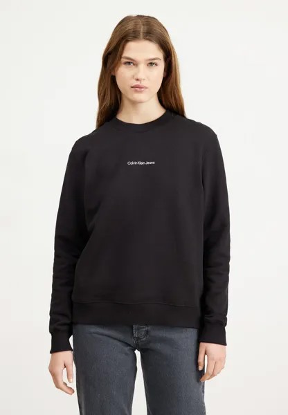 Толстовка SWEATSHIRT CREW NECK INSTITUTIONAL Calvin Klein Jeans, черный