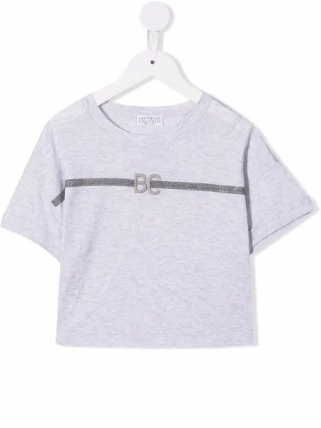Brunello Cucinelli Kids футболка с логотипом