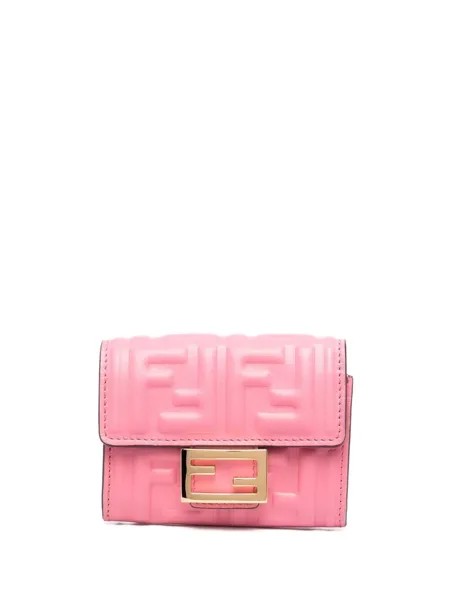 Fendi кошелек Compact Baguette с тиснением