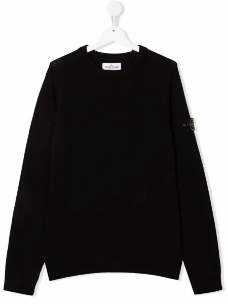Stone Island Junior джемпер с нашивкой-логотипом