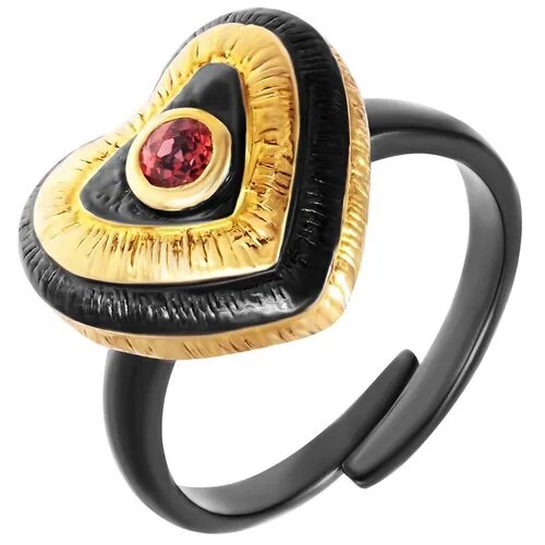 Кольцо ELEMENT47 серебро, 925 проба, гранат, размер 16