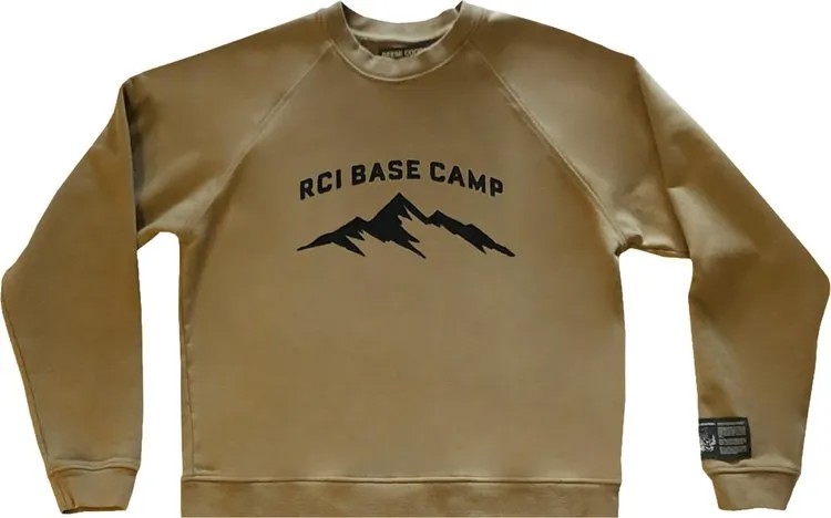 Толстовка Reese Cooper Base Camp Crewneck Sweatshirt 'Khaki', коричневый