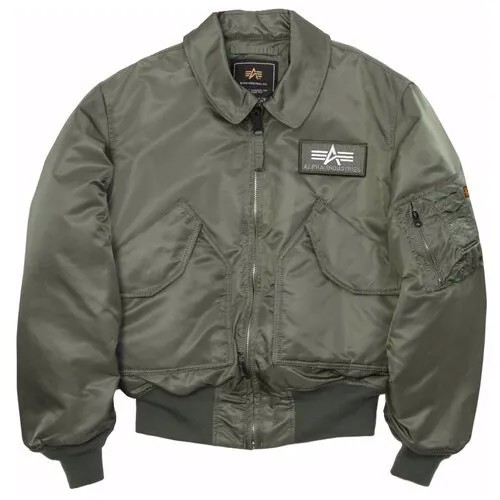 Бомбер ALPHA INDUSTRIES, размер L, зеленый