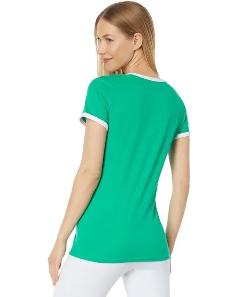 Футболка U.S. POLO ASSN. Varsity Print Ringer Graphic Tee, цвет Deep Green
