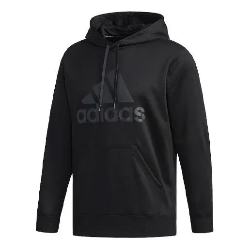 Толстовка Adidas Essential Sweatshirt Hoodie 'Black', черный
