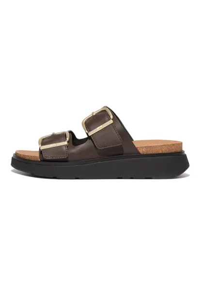 Мюли на плоской подошве GEN-FF FitFlop, цвет brown