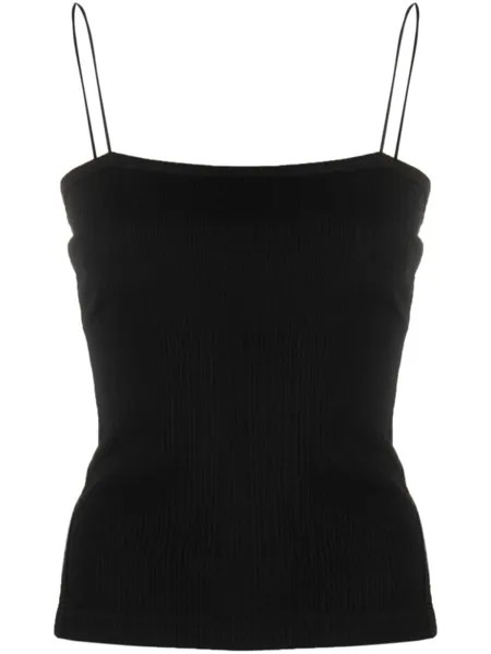Helmut Lang топ в рубчик, черный
