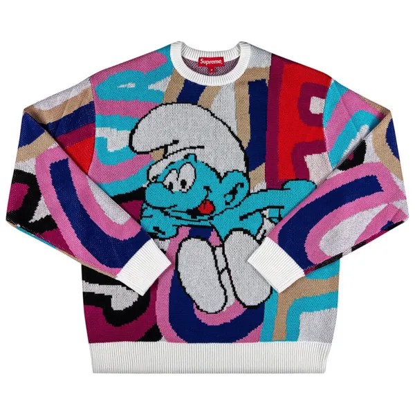 Свитер Supreme Smurfs, белый