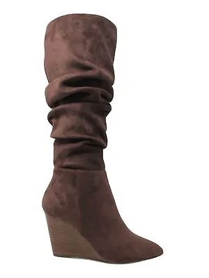 CHARLES Женские коричневые классические ботинки на танкетке с застежкой-молнией и напуском на мягкой подкладке 8 M