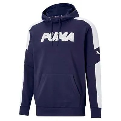 Puma Modern Sports Hoodie Mens Blue Casual Outerwear 589439-06