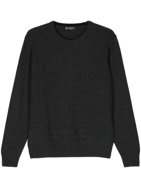 Джемпер жаккардовой вязки Corneliani, серый