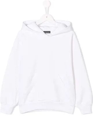 Balenciaga Kids толстовка с капюшоном и вышитым логотипом