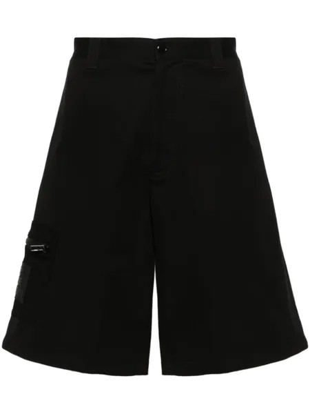 Moschino шорты-бермуды с логотипом, черный