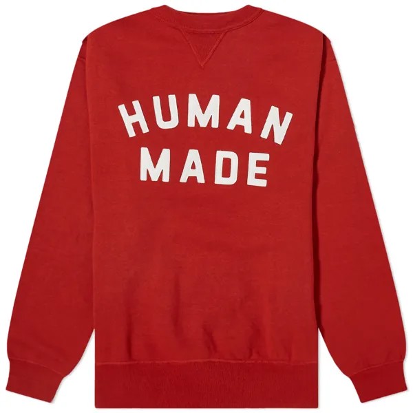 Свитшот Human Made Logo, цвет Red