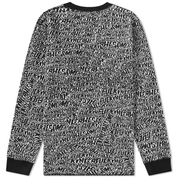 Футболка f*cking Awesome Long Sleeve Sticker Stamp Thermal Tee