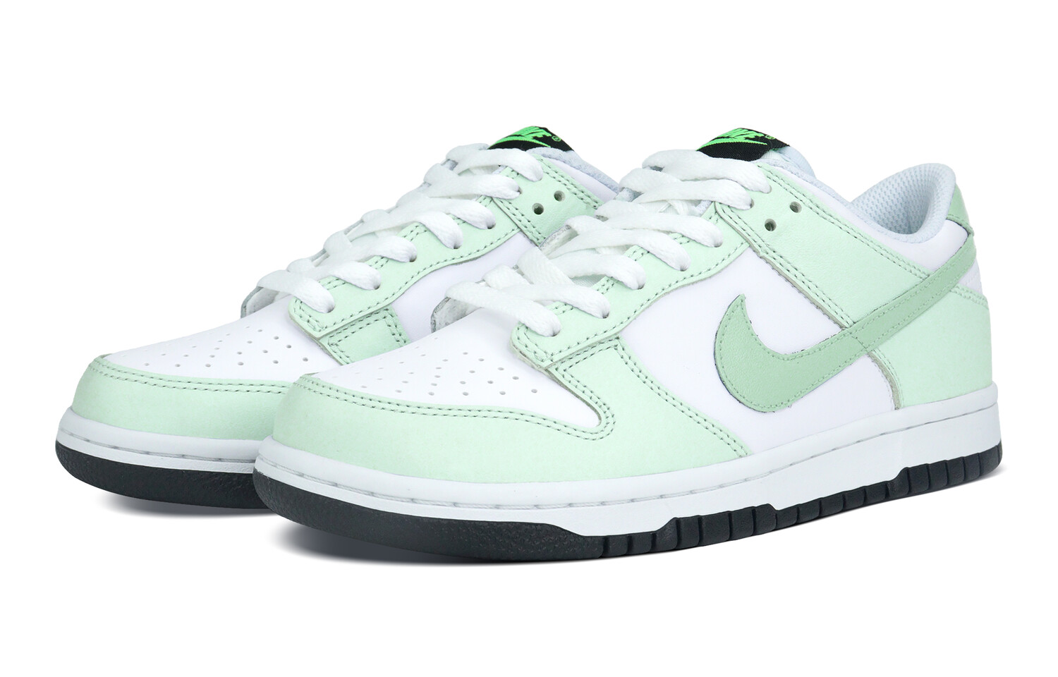Кроссовки Nike Dunk Skateboarding Shoes Women's Low-top White, светло-зеленый