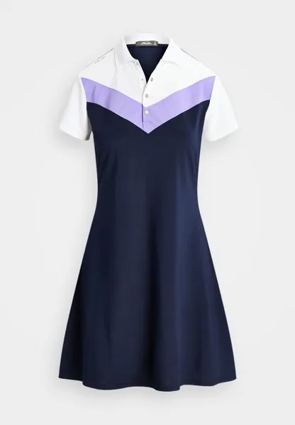 Спортивное платье STRETCH PIQUÉ MESH POLO DRESS Ralph Lauren, темно-синий