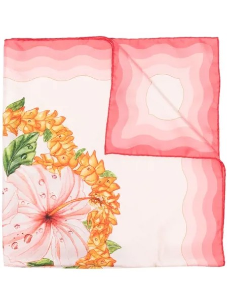 Casablanca платок с цветочным принтом