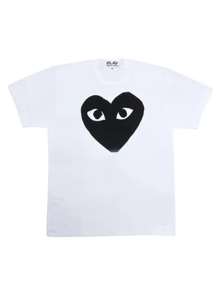 Футболка с гигантским сердцем Comme des Garçons PLAY, белый