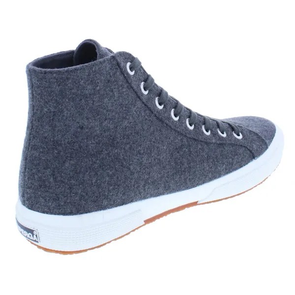2795 Мужские шерстяные высокие модные кроссовки Superga, цвет Dark Grey