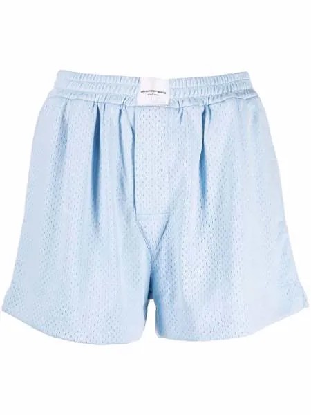 Alexander Wang шорты из джерси с перфорацией