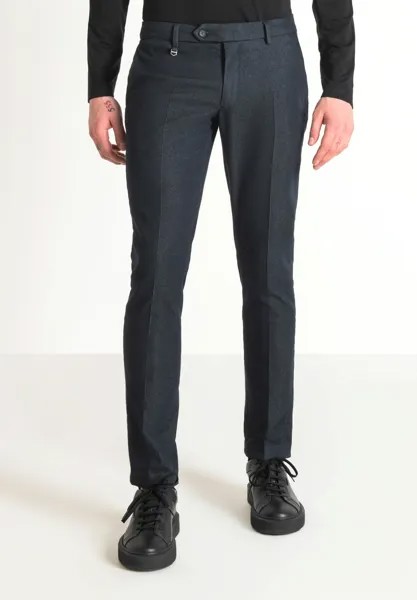 Чиносы Bryan Skinny-Fit Trousers With A Denim-Effect Antony Morato, цвет blue denim