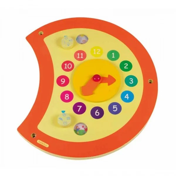 Деревянная игрушка Beleduc Настенный игровой элемент Гусеница Часы
