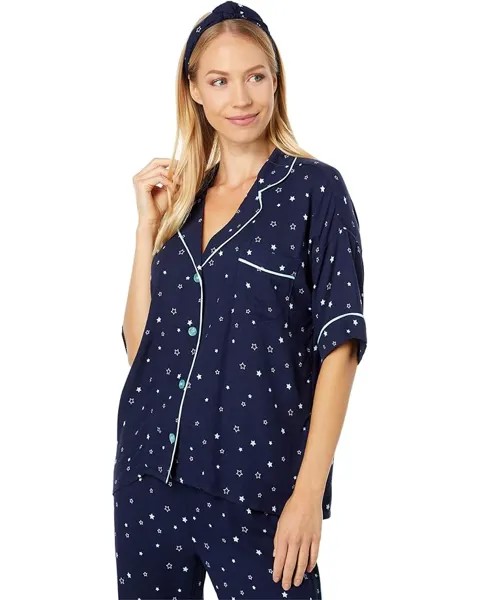 Пижамный комплект P.J. Salvage Midnight Sky PJ Set with Headband, цвет Midnight Blue