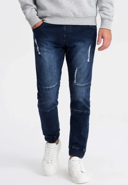 Джинсы приталенного кроя Jogger Ombre, цвет dark blue