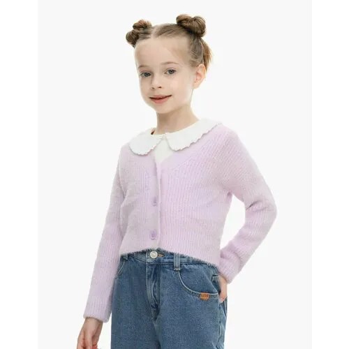 Кардиган Gloria Jeans, размер 4-5 лет, фиолетовый