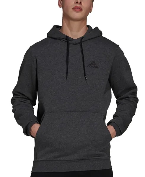 Мужская толстовка с капюшоном Adidas Feel Cozy Essentials Fleece, черный