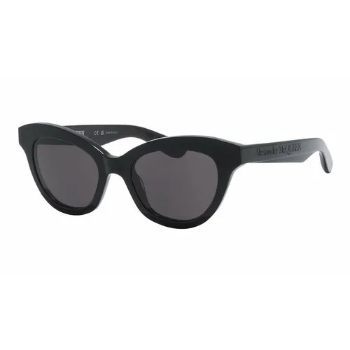 Солнцезащитные очки Alexander McQueen, серый, черный