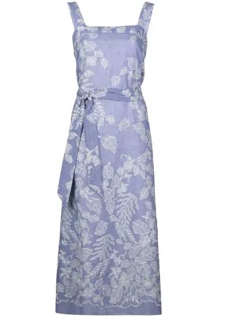 Natori платье с принтом и поясом