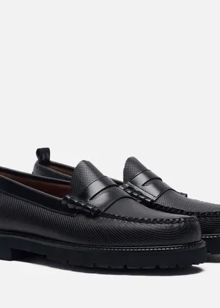 Мужские ботинки лоферы Fred Perry x G.H. Bass Textured, цвет чёрный, размер 40 EU